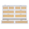 Queen Murphy Bed With Large Storage Drawers - White