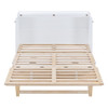 Queen Murphy Bed With Large Storage Drawers - White
