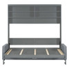 Queen Size Murphy Wall Bed With Sofa - Gray