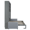 Queen Size Murphy Wall Bed With Sofa - Gray