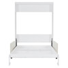 Full Size Murphy Wall Bed With Cushion - White
