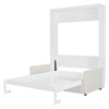 Full Size Murphy Wall Bed With Cushion - White