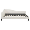 Full Size, Durable Construction Modern L Shaped Linen Daybed With Legs - Beige