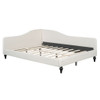 Full Size, Durable Construction Modern L Shaped Linen Daybed With Legs - Beige