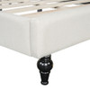 Full Size, Durable Construction Modern L Shaped Linen Daybed With Legs - Beige