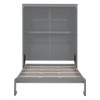 Full Size Murphy Wall Bed & Shelves - Gray