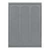 Full Size Murphy Wall Bed & Shelves - Gray