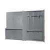 Queen Size Murphy Elegant Wall Bed With Closet - Gray