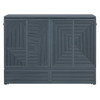Full Size Murphy Bed With Large Drawer, USB Ports And Outlets - Gray