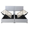 King Size Upholstered Platform Bed With A Hydraulic Storage System - Gray