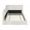 Twin Size L Shaped Upholstered Daybed - Beige