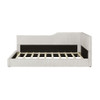Twin Size L Shaped Upholstered Daybed - Beige