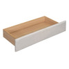 Queen Size Upholstered Platform Bed With Reading Lights, Drawers, Trundle And Shelves - Beige