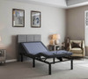 Bt2000 - Twin Adjustable Bed Base With Full-Range Positions Adjustment - Blue / Gray