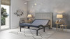 Bt3000 - King Adjustable Bed Base With Head And Foot Position Adjustment - Blue / Gray