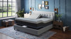 Bt3000 - Flex Head California King Adjustable Bed Base With Head And Foot Position Adjustment - Blue / Gray