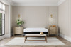 Copper Lux - 14" Queen Plush Memory Foam Mattress With Phase Change Cooling Fabric - White / Gray