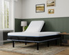 Copper Lux - 14" Split Top Queen Plush Memory Foam Mattress With Phase Change Cooling Fabric - White / Gray