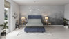 Copper Lux Hybrid - 12" California King Mattress With Copper Infused Contouring Memory Comfort Layer And Supportive Coil System - Black / Gray