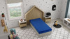 Kids Pedic - 7" Twin Waterproof Protection Mattress - Blue