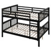 Full Over Full Bunk Bed With Ladder For Bedroom - Espresso