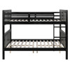 Full Over Full Bunk Bed With Ladder For Bedroom - Espresso