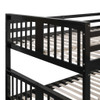 Full Over Full Bunk Bed With Ladder For Bedroom - Espresso