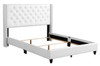 Full Upholstered Bed - White