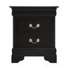 Louis Phillipe - Elegant Nightstand - Black