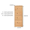 Free-Standing Corner Storage Cabinet For Living Room