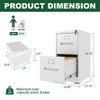 Premium Drawer File Cabinet With Lock, Metal Vertical Design, A4 Legal / Letter Size