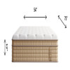 12" Full Size Hybrid Mattress With Innersprings & Gel Memory Foam - Beige / White