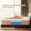 14" King Hybrid Mattress With Innerspring & Gel Memory Foam - Beige / White