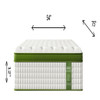 12" Full Size Hybrid Mattress With Gel Memory Foam & Pocket Springs - Green