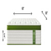 14" Queen Hybrid Mattress With Gel Memory Foam And Pocket Springs - Green