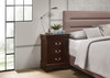 Louis Phillipe - 3 Drawer Nightstand - Cappuccino