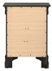 Louis Phillipe - 3 Drawer Nightstand - Black