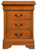 Louis Phillipe - 3 Drawer Nightstand - Oak