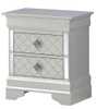 Verona - Nightstand - Silver Champagne