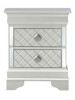 Verona - Nightstand - Silver Champagne