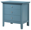 3 Drawer Nightstand - Teal