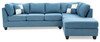 Malone - Sectional - Aqua