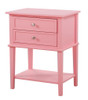 Vibrant Contemporary Nightstand - Pink