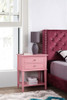 Vibrant Contemporary Nightstand - Pink