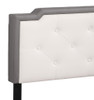 Deb - Queen Bed - Light Gray