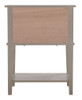 Vibrant Contemporary Nightstand - Silver Champagne