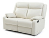 Stylish Reclining Love Seat For Two - Pearl