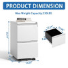 Metal Drawer Mobile File Cabinet With Lock For Home Office Organizer