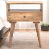 Nightstand With Open Slot - Oak Nightstand With Open Slot - Oak