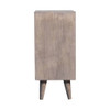 Mini Pineapple Carved Cabinet - Gray